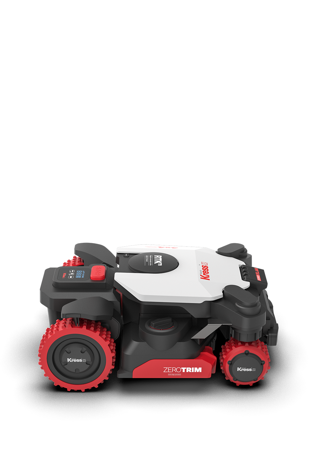 Kress EyePilot® 4×4 RTKⁿ 1 acre robotic lawn with Zero Trim and integrated 4G and Premium Security