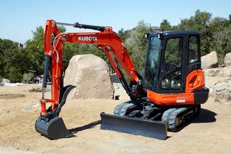 Kubota KX040-4 Angle Blade